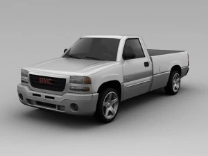 gmc c1500 sierra 2006 odbi&oacute;r 2 drzwi Model 3D