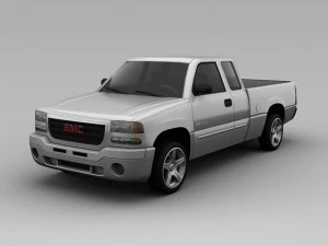 gmc k1500 sierra 2000 3 puertas extendida Modelo 3D