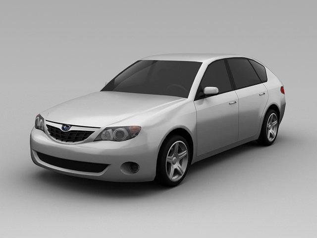 subaru impreza 2008 wagon Modelo 3D .c4d .max .obj .3ds .fbx .stl .blend 