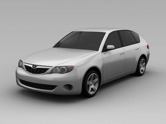 subaru impreza 2008 wagon 3D Model .c4d .max .obj .3ds .fbx .stl .blend 