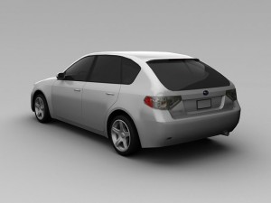 subaru impreza 2008 wagon Modelo 3D