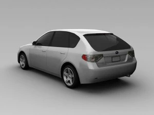 subaru impreza 2008 wagon 3D Model
