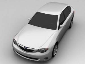 subaru impreza 2008 wagon Modelo 3D