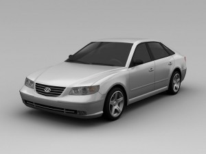 hyundai azera 2008 3D Model
