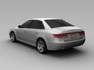 hyundai azera 2008 3D Model