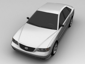 hyundai azera 2008 3D Model