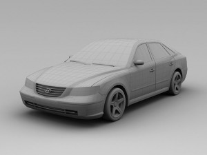 hyundai azera 2008 3D Model