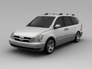 hyundai entourage 2007 3D Model