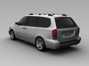 hyundai entourage 2007 3D Model