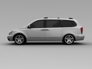 hyundai entourage 2007 3D Model