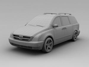 hyundai entourage 2007 3D Model