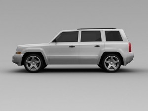 jeep patriot 2007 Modello 3D