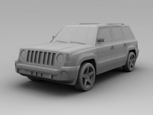 jeep patriot 2007 Modello 3D