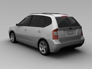 kia rondo 2008 3D 模型