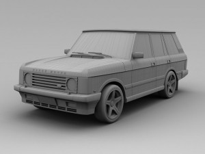 land rover  range rover 1993 3D-Modell