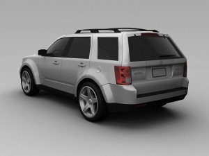 mazda tribute 2008 3D Модель