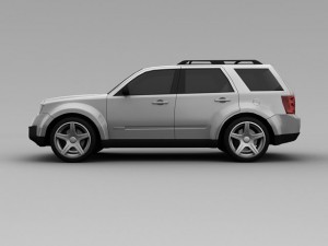 mazda tribute 2008 3D Модель