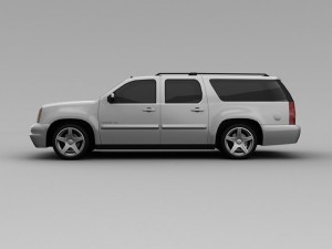 gmc yukon k1500 2007 3D Модель