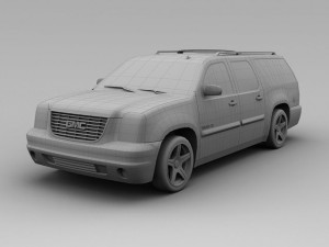 gmc yukon k1500 2007 3D Модель