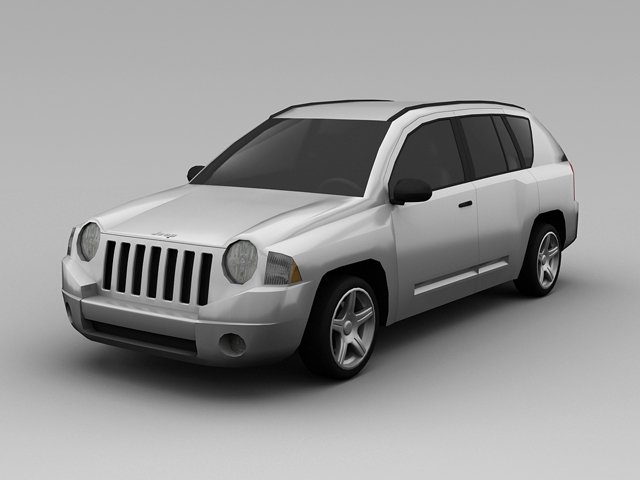 jeep compass 2008 3D Модель .c4d .max .obj .3ds .fbx .stl .blend 
