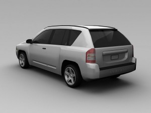 jeep compass 2008 3D Модель