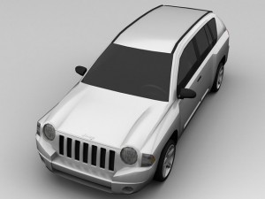 jeep compass 2008 3D Модель