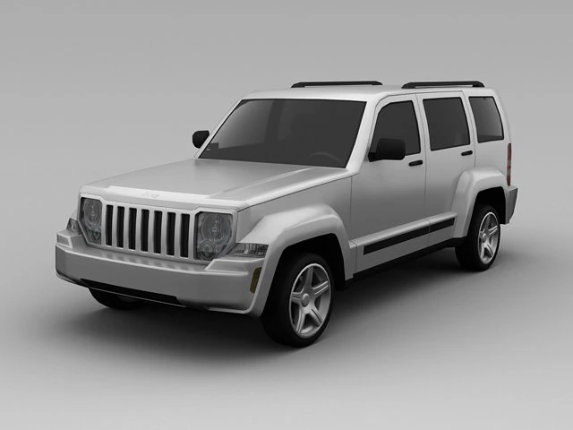 jeep liberty 2008 3D Model .c4d .max .obj .3ds .fbx .stl .blend 