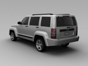 jeep liberty 2008 3D 模型