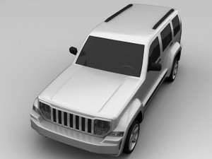 jeep liberty 2008 3D 模型