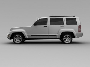 jeep liberty 2008 3D 模型