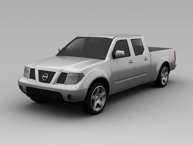 nissan frontier 2007 3D Model .c4d .max .obj .3ds .fbx .stl .blend 