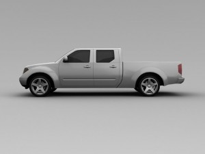 nissan frontier 2007 3D Model