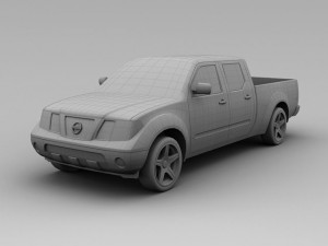 nissan frontier 2007 3D Model