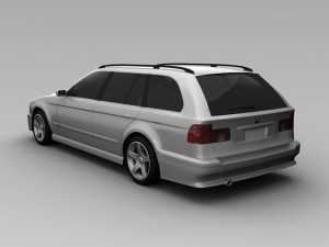 bmw 525 2003 wagon Modèle 3D