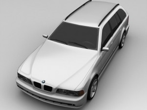 bmw 525 2003 wagon Modèle 3D