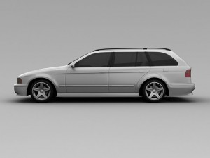bmw 525 2003 wagon Modèle 3D