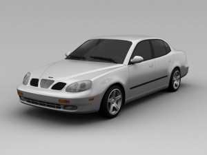 daewoo leganza 2001 3D Model