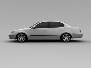 daewoo leganza 2001 Modelo 3D