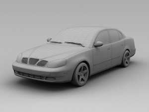 daewoo leganza 2001 Modelo 3D