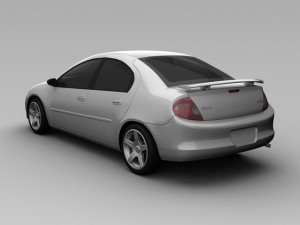 dodge neon 2000 Modèle 3D