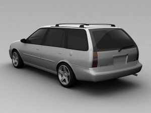 ford escort 1997 wagon Model 3D