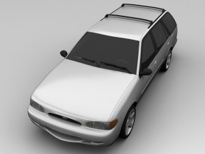 ford escort 1997 wagon Model 3D
