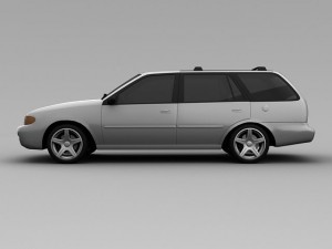 ford escort 1997 wagon Model 3D