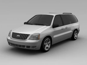 フォード フリースター 2007 バン 3Dモデル