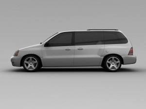 ford freestar 2007 van 3Dモデル