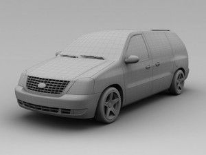 ford freestar 2007 van 3Dモデル