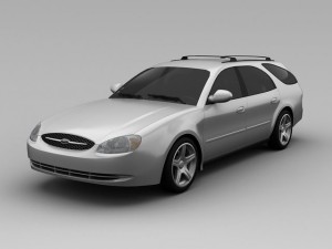 ford taurus 2001 wagon 3D मॉडल
