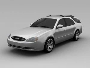 ford taurus 2001 gerobak Model 3D