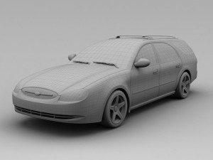 ford taurus 2001 wagon Model 3D