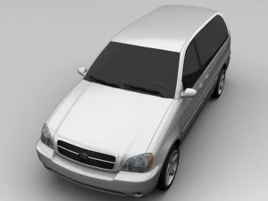kia sedona 2005 van 3D Model